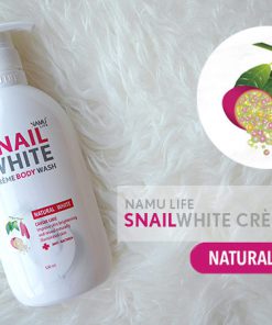 snail white creme body wash