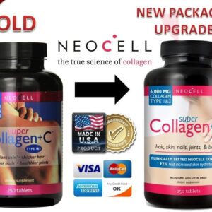 NeoCell Super Collagen + C Type 1 & 3 6,000mg 250 Tablets Bottle