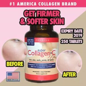NeoCell Super Collagen + C Type 1 & 3 6,000mg 250 Tablets Bottle