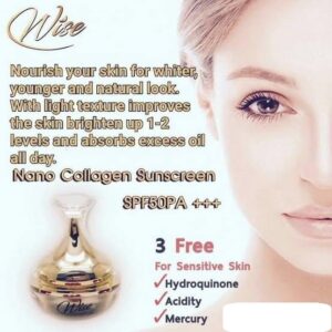 wises nano collagen sunscreen review
