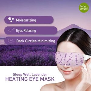Baby Bright Sleep Well Lavender Heating Eye Mask 1 Box 6 Sheets
