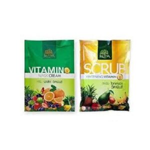 Lada Vitamin C Mask 50g and Scrub 150g brightening exfoliating set