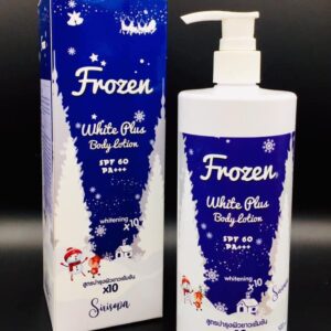 Frozen White Plus Body Lotion SPF60 500ml packaging
