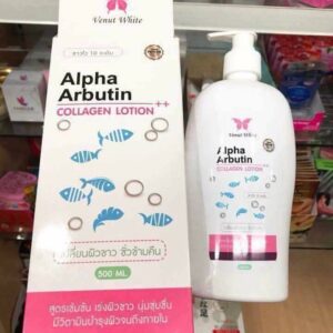 Alpha Arbutin Body Lotion Whitening Collagen 500ml bottle