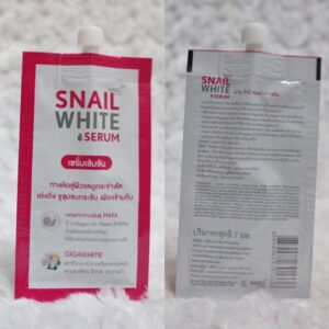 Snail White Serum 7ml x 6 Sachets Brightening Firming Facial Serum Box Set
