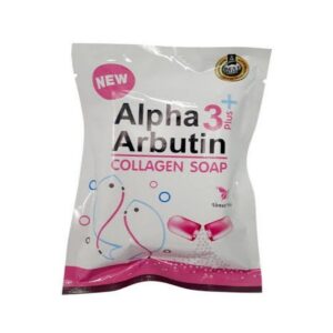 Alpha Arbutin Collagen Soap 80g for Bright and Smooth Skin