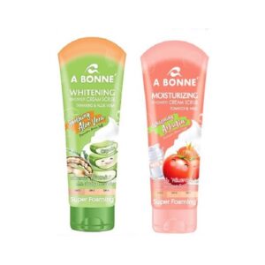 A BONNE Moisturizing & Whitening Shower Cream Scrub Set 2x350g