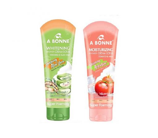 A BONNE’ Moisturizing & Whitening Shower Cream Scrub Set