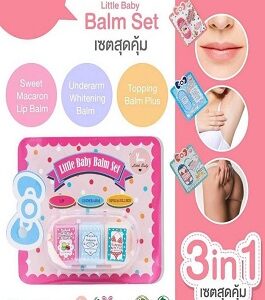 Little Baby Balm Set 3 in 1 lip underarm body balm 6g
