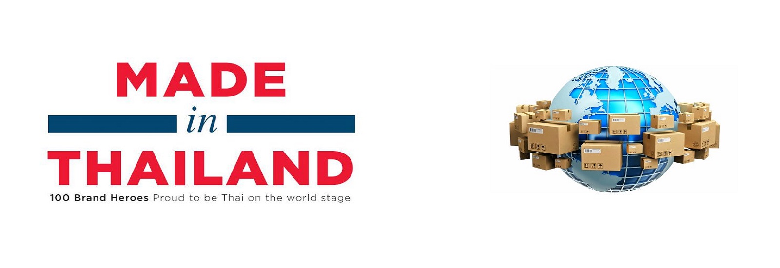 made in Thailand worldwide ship parcel banner