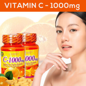 Ascorbic C-1000 mg Vitamin C 1000mg 30 Tablets Orange Bottle