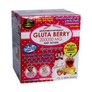 Gluta Berry 200,000mg Collagen and Glutathione 10 Sachets Box