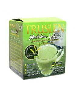 Truslen Matcha Latte Plus Whey Protein Green Tea 10 Sachets Box