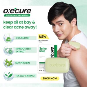 Oxe Cure Sulfur Soap 3 Percent 100g for Oily and Acne Prone Skin