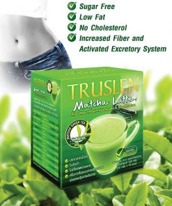 Truslen Matcha Latte Plus Whey Protein Green Tea 10 Sachets Box