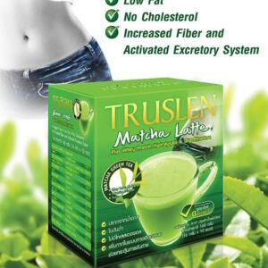Truslen Matcha Latte Plus Whey Protein Green Tea 10 Sachets Box