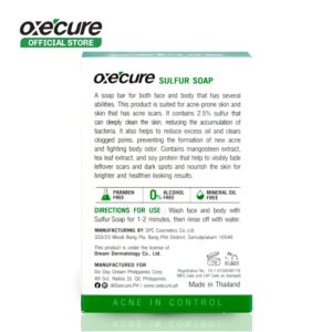 Oxe Cure Sulfur Soap 3 Percent 100g for Oily and Acne Prone Skin