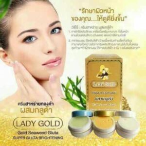 Lady Gold Creams Set 3 step brightening skincare with SPF30