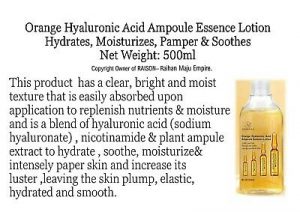 Vanekaa Orange Hyaluronic Acid Ampoule Essence Lotion