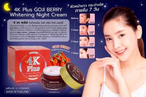 4K Plus 5X Whitening Night Cream Goji Berry