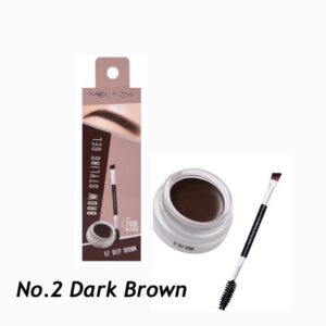 Meilinda Brow Styling Gel #02 3g Dark Brown Thailand
