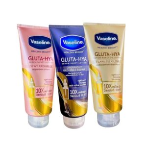 Vaseline Healthy Bright Gluta-Hya Serum Burst Lotion Pink Blue Gold 330ml variants