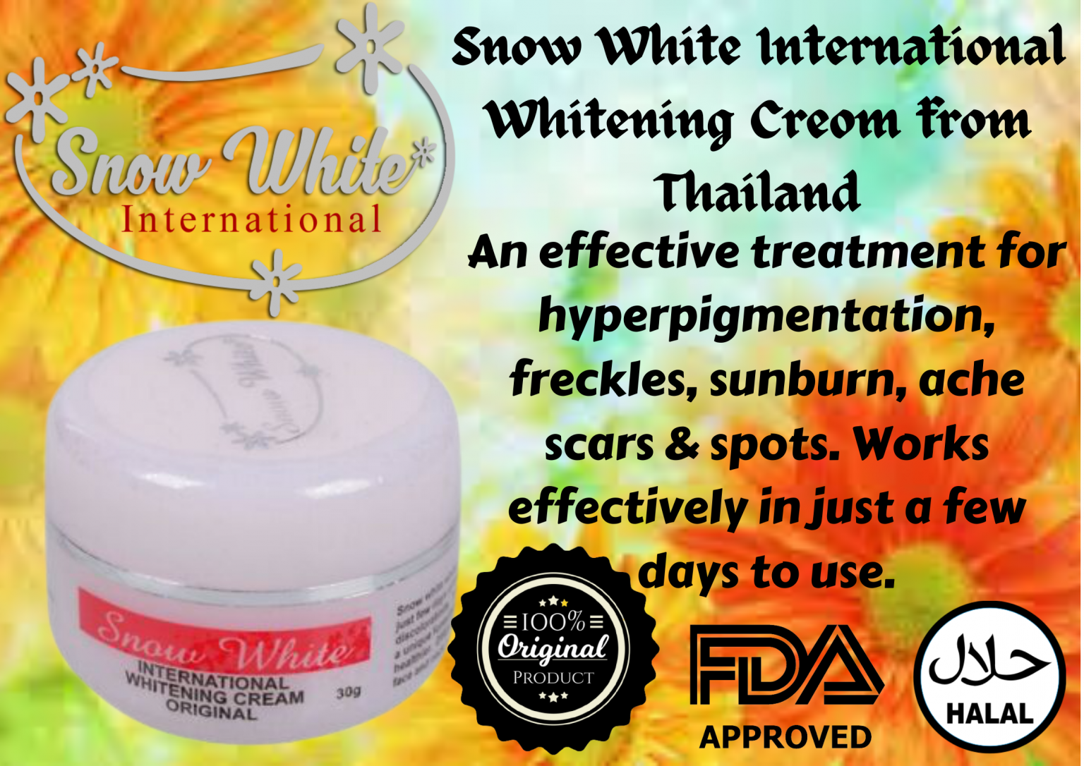Snow White International Cream Worldwide Shipping Retail & Wholesale