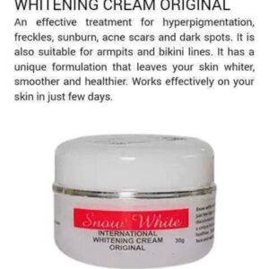 Snow White International Whitening Cream 30g for dark spots and uneven skin tone