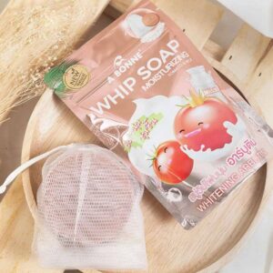 Abonne Whip Soap Moisturizing Tomato and Milk 100g Whipped Foam Soap