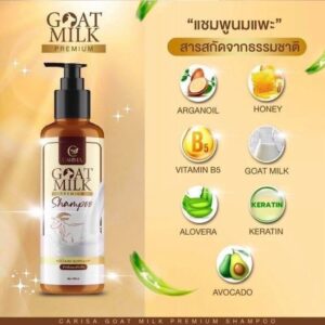 Carista Goat Milk Premium Shampoo 100ml Nourishing Hair Cleanser