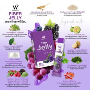 Wink White W Fiber Jelly 5 Sachets Grape Box