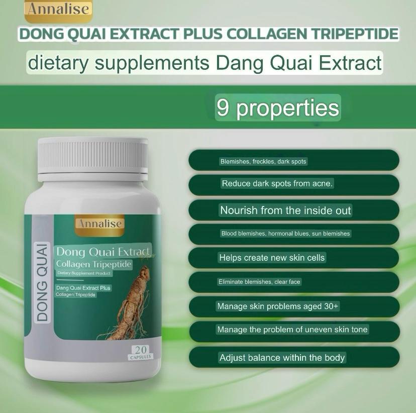Annalise Dong Quai Extract Plus Collagen Tripeptide 20 Capsules Thailand