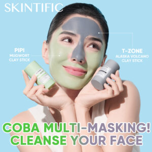 Skintific Clay Stick 40g Mugwort Green and Alaska Volcano Grey Thailand