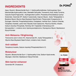 Dr. Pong MC1 Whitening Drone Melas Clear Serum 16ml Tranexamic Acid 3%