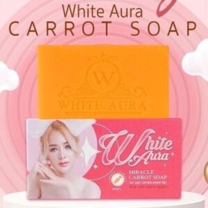 White Aura Extra Miracle Carrot Soap 160g for Bright and Even Skin