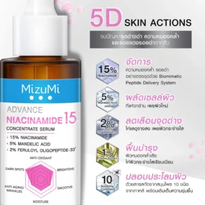 MizuMi Advance Concentrate Serum 30ml Niacinamide 15 and Retinoic Ester Variants
