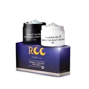 RCC Repairing Whitening Night Cream Set Gold and Black Jar 10g each