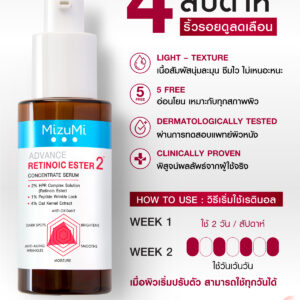 MizuMi Advance Concentrate Serum 30ml Niacinamide 15 and Retinoic Ester Variants