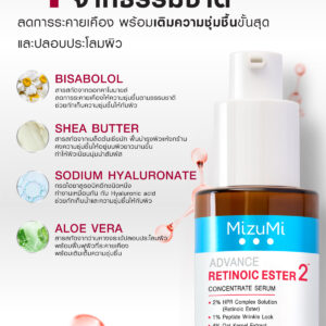 MizuMi Advance Concentrate Serum 30ml Niacinamide 15 and Retinoic Ester Variants