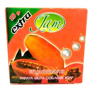 Jam Papaya Gluta Collagen Soap 65g 12 Pieces wholesale pack