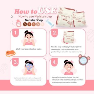 Nerista Soap Scrub Coffe Grounds Cleansing Bar