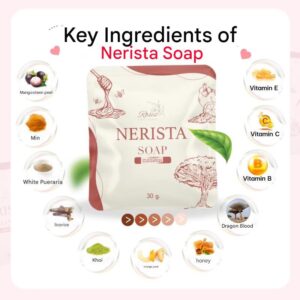 Nerista Soap Scrub Coffe Grounds Cleansing Bar