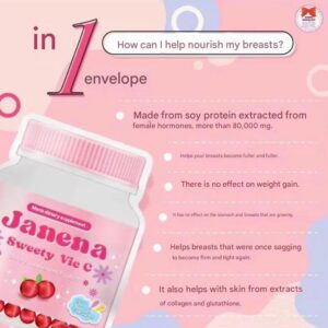 Janena Sweety Vic C 30 Tablets Women Supplement Made in Thailand