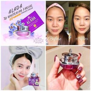 ALADA 3D Whitening Face Powder Cream SPF50 PA+++ 10g Natural Bright Skin Anti Dark Spot