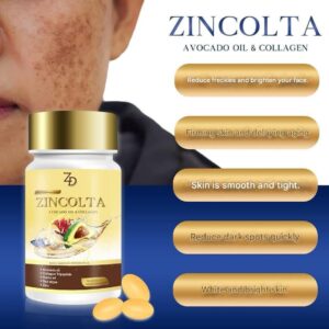 Zincolta 30 softgels collagen zinc dietary supplement