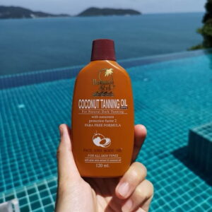 Hawaiian Style Coconut Tanning Oil SPF2 and Tanning Lotion SPF4 100ml tanning products