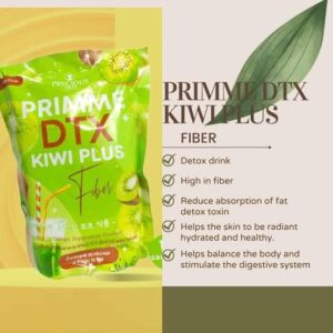 Precious Skin Primme Dtx Kiwi Plus Fiber 10 sachets high fiber drink