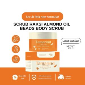 Raksi Tamarind Almond Oil Beads Body Scrub 300g tamarind exfoliating body polish
