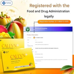 Yanhee Callyn Plus Dietary Supplement 10 tablets with African Mango Seed Extract and L-Carnitine