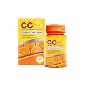 CC Plus Zinc Dietary Supplement 30 tablets with Vitamin C and Zinc